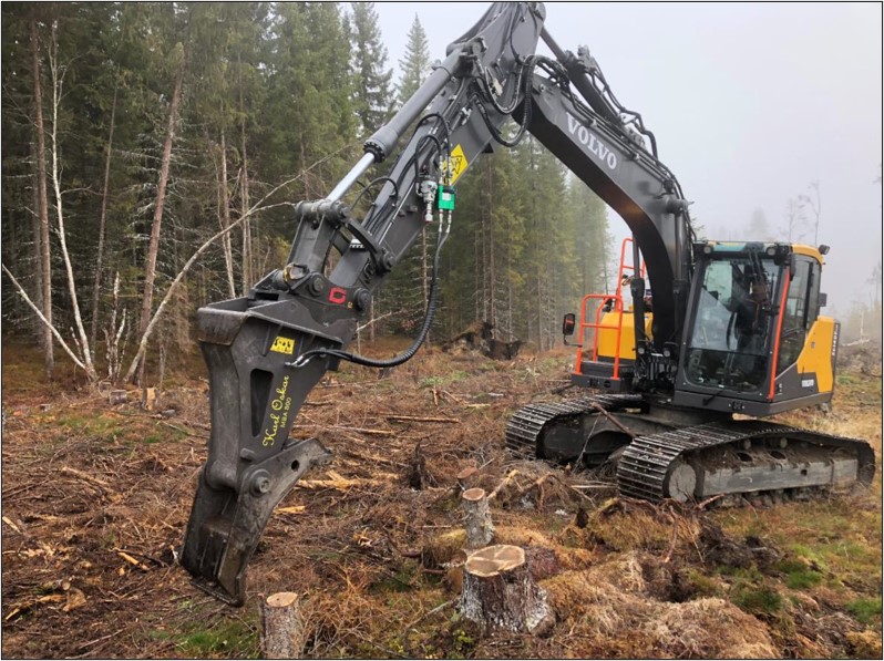 Markberedning gravemaskin